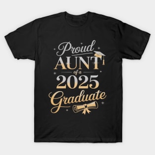 Proud Aunt of a 2025 Graduate Senior Graduation T-Shirt